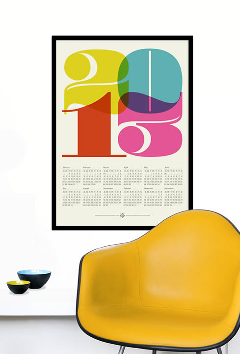 2013_Calendar_Poster_Print_Retro_Vintage