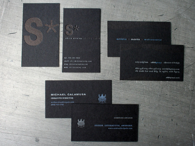 black-business-card-letterpress